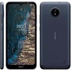 Smartphone Nokia C20 32GB, 2GB Ram, Tela de  6.5”, Camera Dupla e Design Elegante - NK038