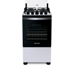 Fogão Brastemp 4 Bocas Branco Com Duas Prateleiras Com Alturas Ajustáveis Bfo4nbb - Bivolt