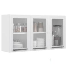 Armário Aéreo Triplo Itatiaia Florença com 3 Portas e 2 Prateleiras - 105cm de largura