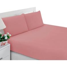 Jogo De Lençol Queen Casal 3 Peças Liso Microfibra Cinza - Enxovais Ca