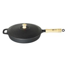 Frigideira Sauteuse Ferro Fundido Tampa Ferro Santana 26 Cm