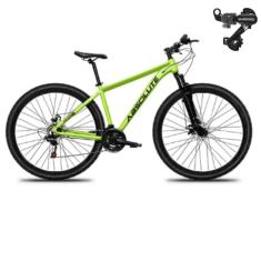 Bicicleta Aro 29 Absolute Nero 5 21 Marchas Mtb Indexada Alumínio Suspensão 80mm Cambio Tras Shimano-Unissex