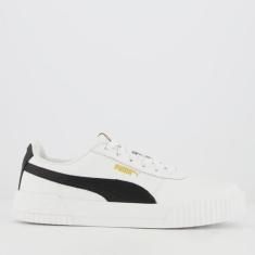 Tênis Puma Carina L BDP II Feminino Branco e Preto, 35