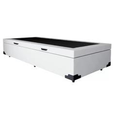 Cama Box Baú Solteirão King Sintético Branco