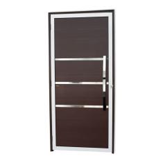 Porta Lambril Evolution Com Puxador Super 25 210cm X 90cm Brimak Mix Corten