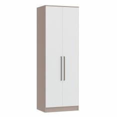 Guarda Roupa Modulado 2 Portas Requinte Móveis Castro Duna Line/branco Line