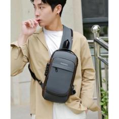 Bolsa Shoulder Bag Transversal Couro Tiracolo Impermeável Mochila - Do