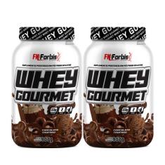 Kit 2X Whey Protein Gourmet 907g Pote - FN Forbis Nutrition, Único, Ch