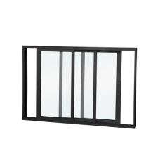 Janela de Correr Abertura Dupla Premium 3 Folhas Vidro Liso 100x120cm 