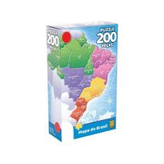 Puzzle 200 peças Mapa do Brasil - Grow