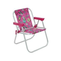 Cadeira de Praia Infantil em Alumínio Barbie Bel (P55) 025210, Rosa