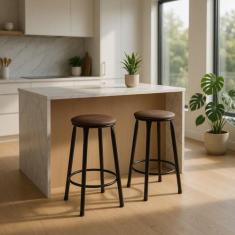 Kit 2 Banquetas Banco Banquinho Sem Encosto Balcão Cozinha Bancada Bal