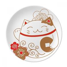 Japan Lucky Fortune Placa de cobre decorativa de porcelana Salver Prato de jantar