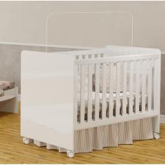 Berço Americano 3 em 1 Visione Cor Branco Acetinado - Fiorello