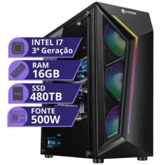 PC Gamer MRP Informática Processador Intel Core I7 3.4ghz SSD 480gb Me