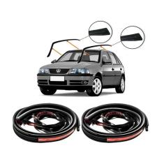 Kit Borracha Pingadeira Friso Teto Gol G3 G4 4 Portas  Par 
