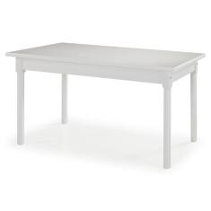 Mesa Retangular 6 Lugares Em Madeira Maciça Mv Outlet Branco