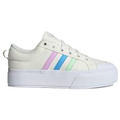 Tênis Feminino Bravada 2.0 Platform Off White Azul Lilás Adidas ID5573