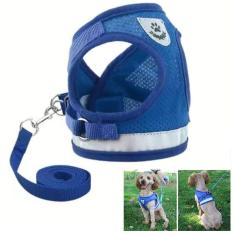 Peitoral Coleira Guia Cachorro Cao Pet Gato Colete Faixa Refletiva Animal de Estimaçao Caminhada Passeio Conforto