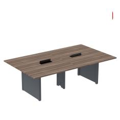 Mesa de Reunião 2400x1400 Mrcpb2414pp Walnut/Grafito