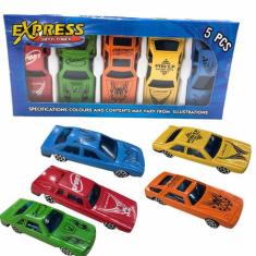 Carrinhos Miniatura 5 Peças Express Super Power Corrida - PlimShop