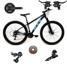 Bicicleta Aro 29 GTI Roma 24 Velocidades MTB Freios Cubo K7 Kit SHIMAN