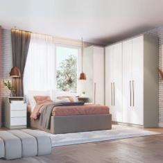 Guarda Roupa Modulado 5 Peças Elegance - Móveis Castro