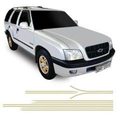 Faixa Blazer Executive 2001/2002 Adesivo Lateral Dourado - SPORTINOX, 