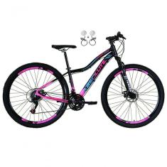 Bicicleta Feminina Aro 29 Absolute Hera 21v Alumínio Garfo Suspensão Preto-rosa 17