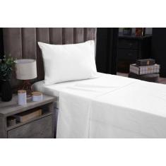 Jogo de Lençol SOLTEIRO 3 peças 100% Algodão Cama Box com Lençol de Ci