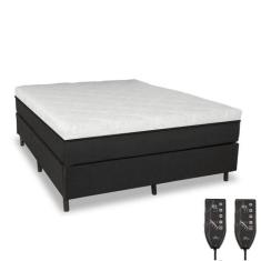 Cama Box e Colchão Magnético Massageador - Eco Premium - Eco New, Pret