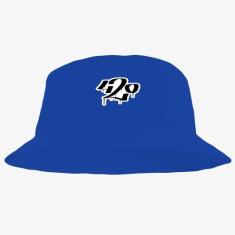 Boné Chapéu Bucket Hat Estampado - MP Moda Masculina, Único, Azul clar