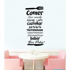 Adesivo Decorativo De Parede Para Sala De Jantar Comer