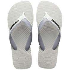 Chinelo Masculino Havaianas Dual Ultra Conforto Original, 39/40, Branc