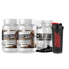 Kit 2x ISOFIT Whey 900g + Creatina 1kg + Coqueteleira Nutrex - Nutrex 