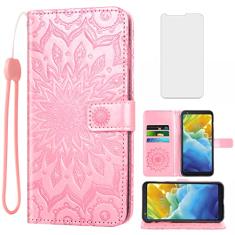 Capa de telefone para LG Stylo 4 capa carteira com protetor de tela de vidro temperado e capa flip fina de couro com suporte para cartão acessórios para celular Stylo4 Plus LGstylo4 Sylo4 4+ Q Stylus