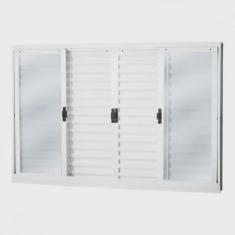 Janela de Aço Veneziana de Correr 100x200cm 6 Folhas Minas Sul mgm