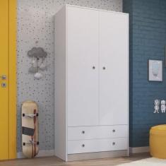 Guarda-Roupa Infantil 2 Portas 2 Gavetas Amore Meu Fofinho Art In Móveis