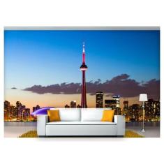 Papel De Parede Cidade Prédios Toronto 3D 6M² Ncd240 - Você Decora