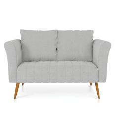 Namoradeira Marilia Linho Castanho A05 Cinza Claro