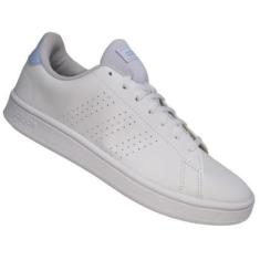 Tênis Adidas Advantage Base Feminino -  Branco/Azul-Feminino