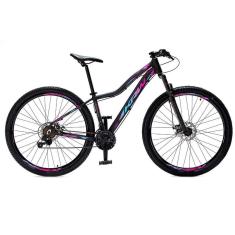 Bicicleta Aro 29 KRW Alumínio Shimano TZ 21 Velocidades Freio a Disco Suspensão dianteira SH21-Unissex