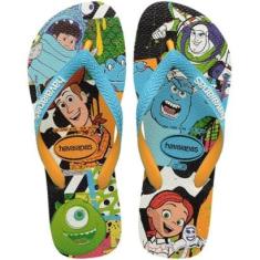 Chinelo Havaianas Disney Stylish Masculino - Azul e Amarelo - 43/44-Masculino
