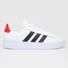Tenis Adidas Grand Court Alpha Masculino - Branco+preto-Masculino