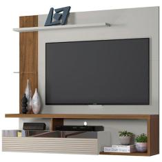 Painel Home Tijuca Off White/Nogueira Linea Brasil P/ Tv 60'