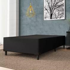 Base Cama Box Solteiro 88x188 Preto