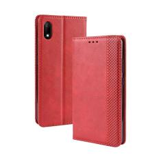 Capa para WIKO Jerry 4, carteira com suporte de couro, capa flip para WIKO Jerry 4, capa magnética retrô para celular, carteira com compartimentos para cartões
