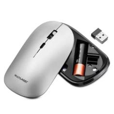 Mouse S Fio Bt2.4 Ghz 1600 Dpi Cinza Usb Pilha Inclusa MO332 - Multila