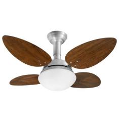Ventilador de Teto Jet Pétalo Venti-delta Prata 4Pás Imbuia 110 V, 110