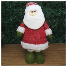 Boneco De Natal Papai Noel Em Tecido 42cm